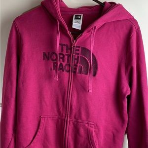 The North Face full zip hoodie, womens L